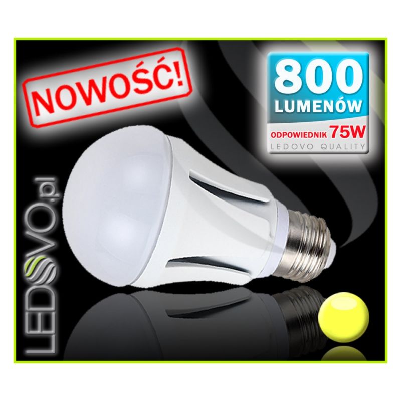 zarowka_led_10w_800_lumenÓw_ciepŁobiaŁa_2835_3528_5050_5630_5730_e27_e14_gu10_najmocniejsza_zarowka_diodowa_ledovo